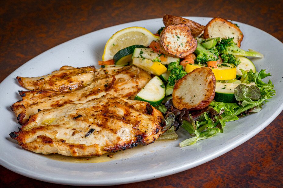 Grilled Chicken with Sauteed Vegetable/Pasta